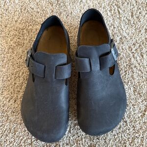 Birkenstock London Oiled Leather clogs - black